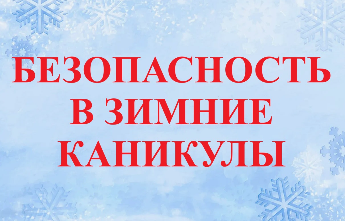 Памятка по безопасности на новогодних каникулах.